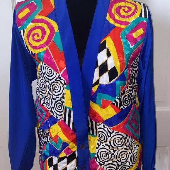Retro Funky Clown 🤡 Print Cardigan - Picture 3 of 3